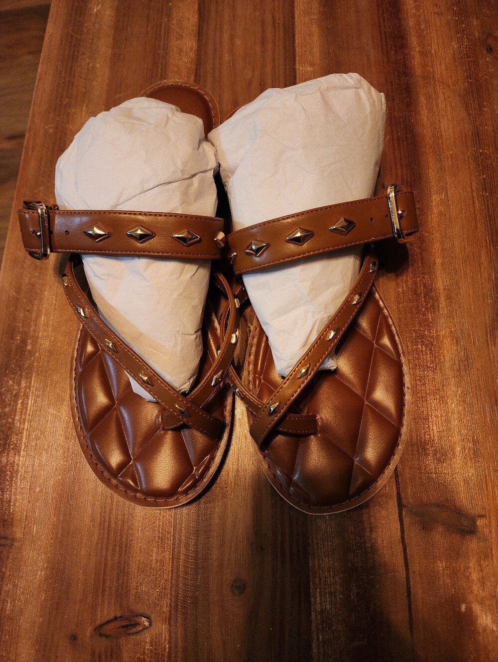 Brown Strappy Buckle Sandals - Brand Is Splendid